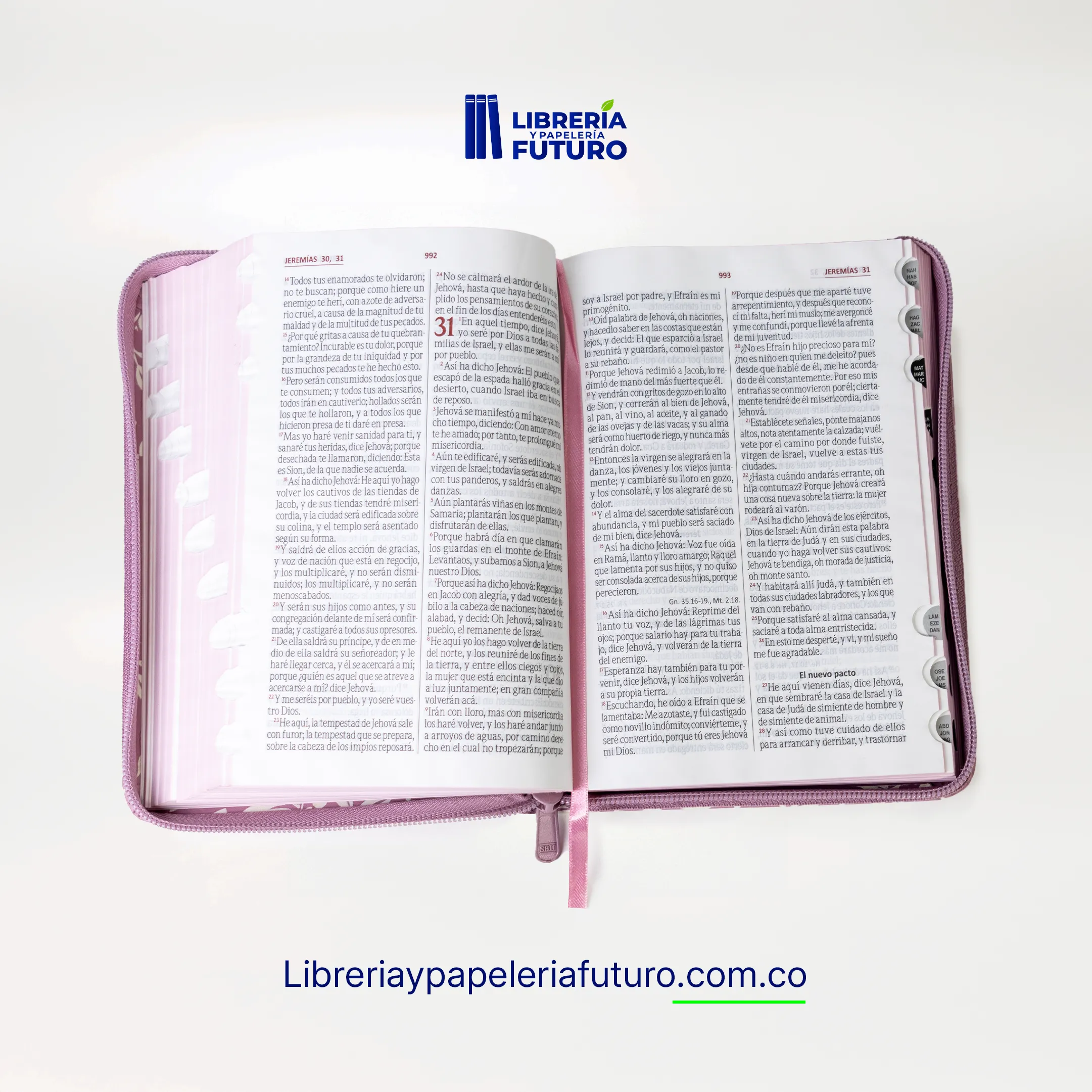 Biblia mediana SBC rosada - Image 4