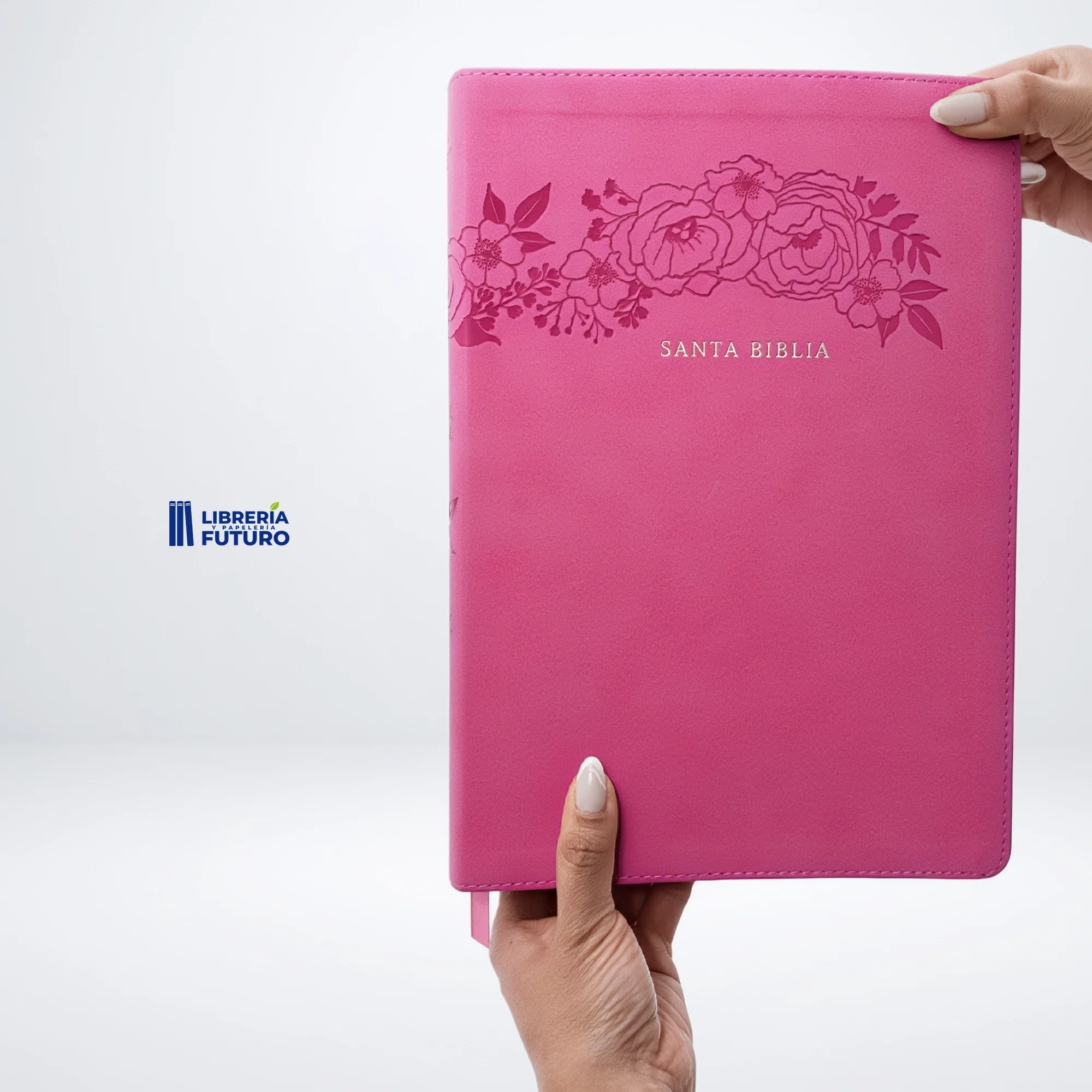 Biblia gigante fucsia floral - Image 4