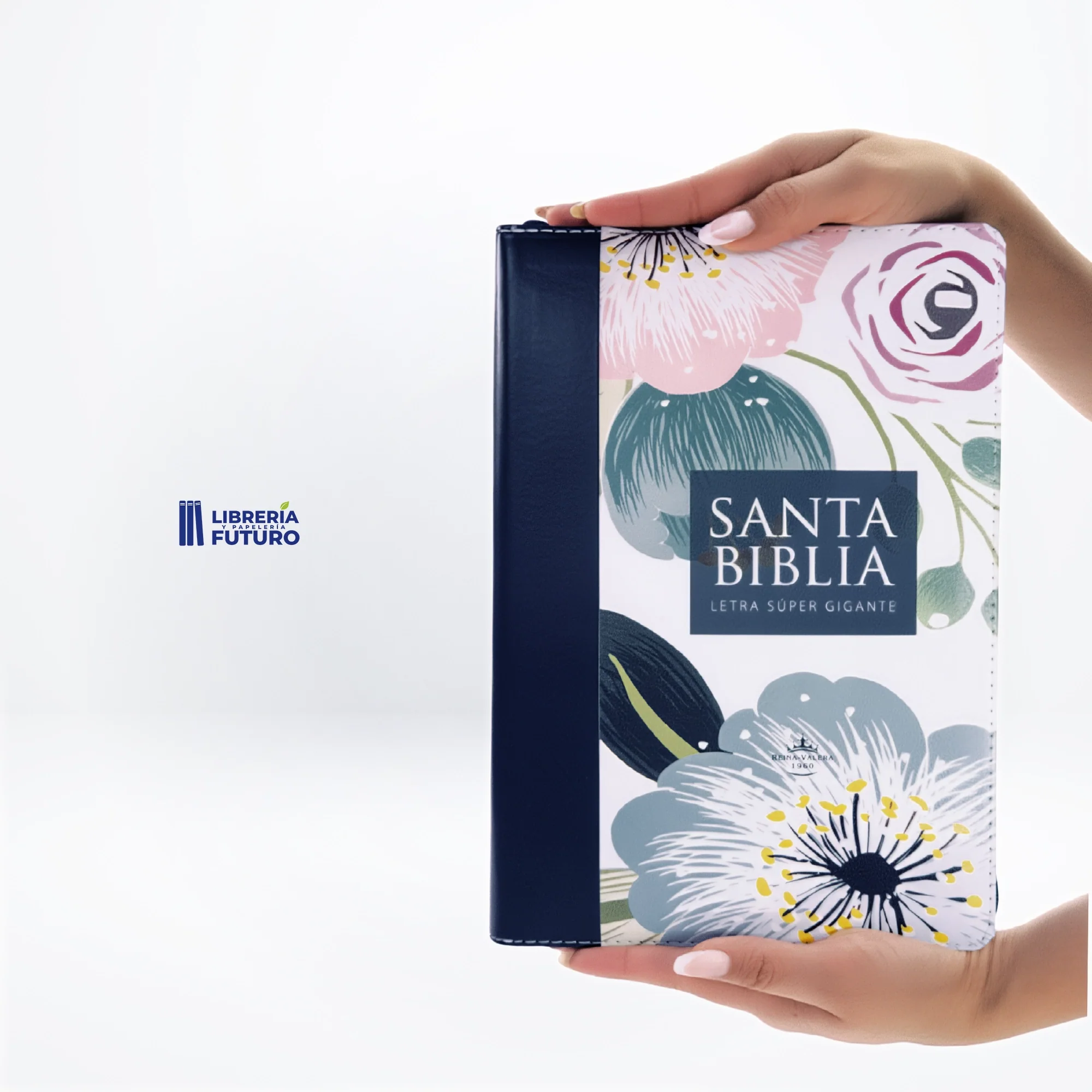 Biblia gigante azul floral - Image 6