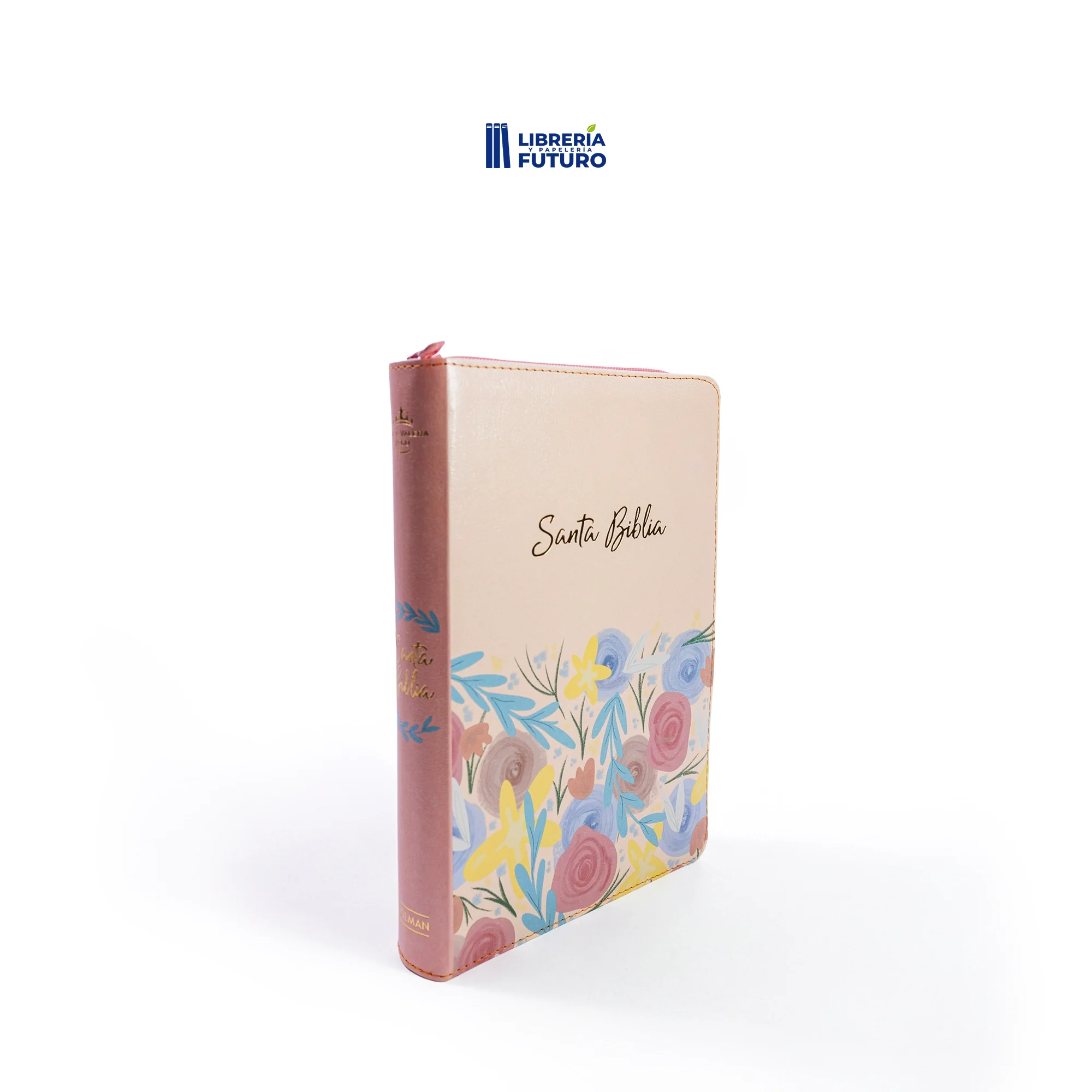 Biblia mediana crema floral - Image 6