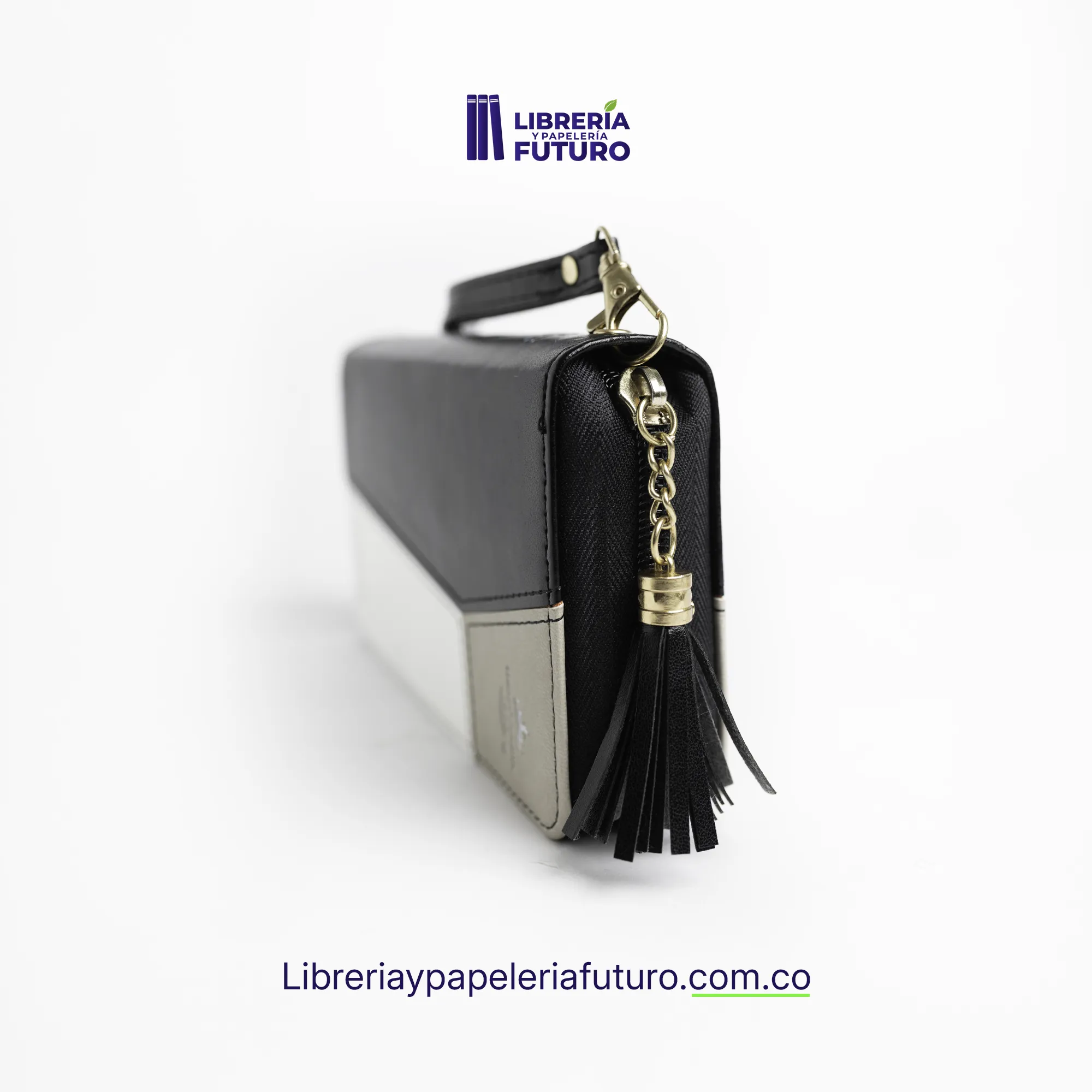 Biblia negra/beige tipo chequera - Image 7