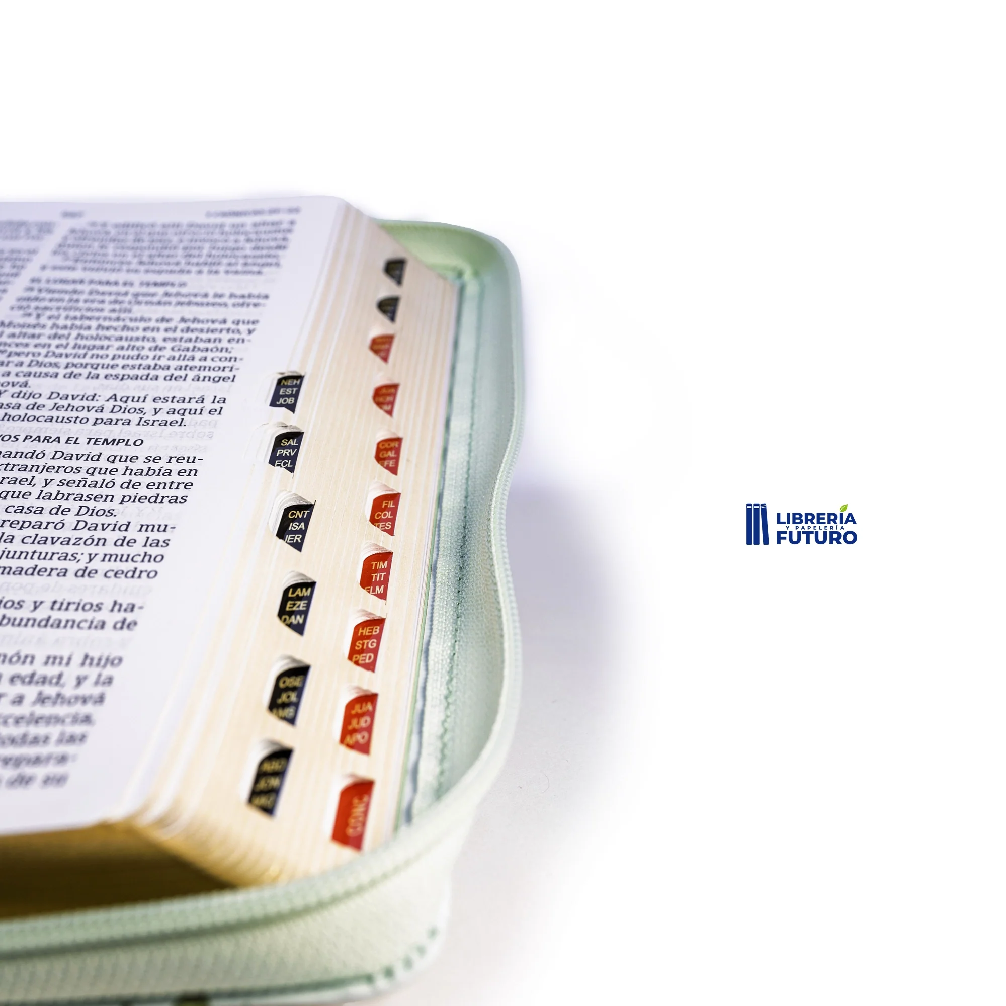 Biblia mediana menta floral - Image 4