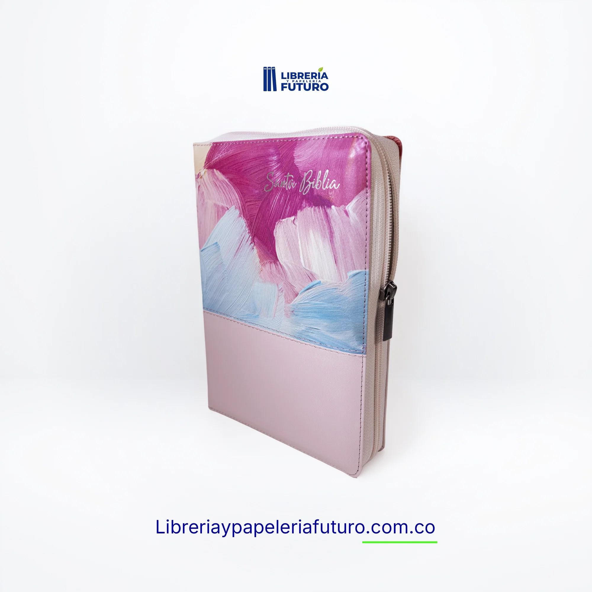 Biblia mediana rosa pinceladas - Image 4