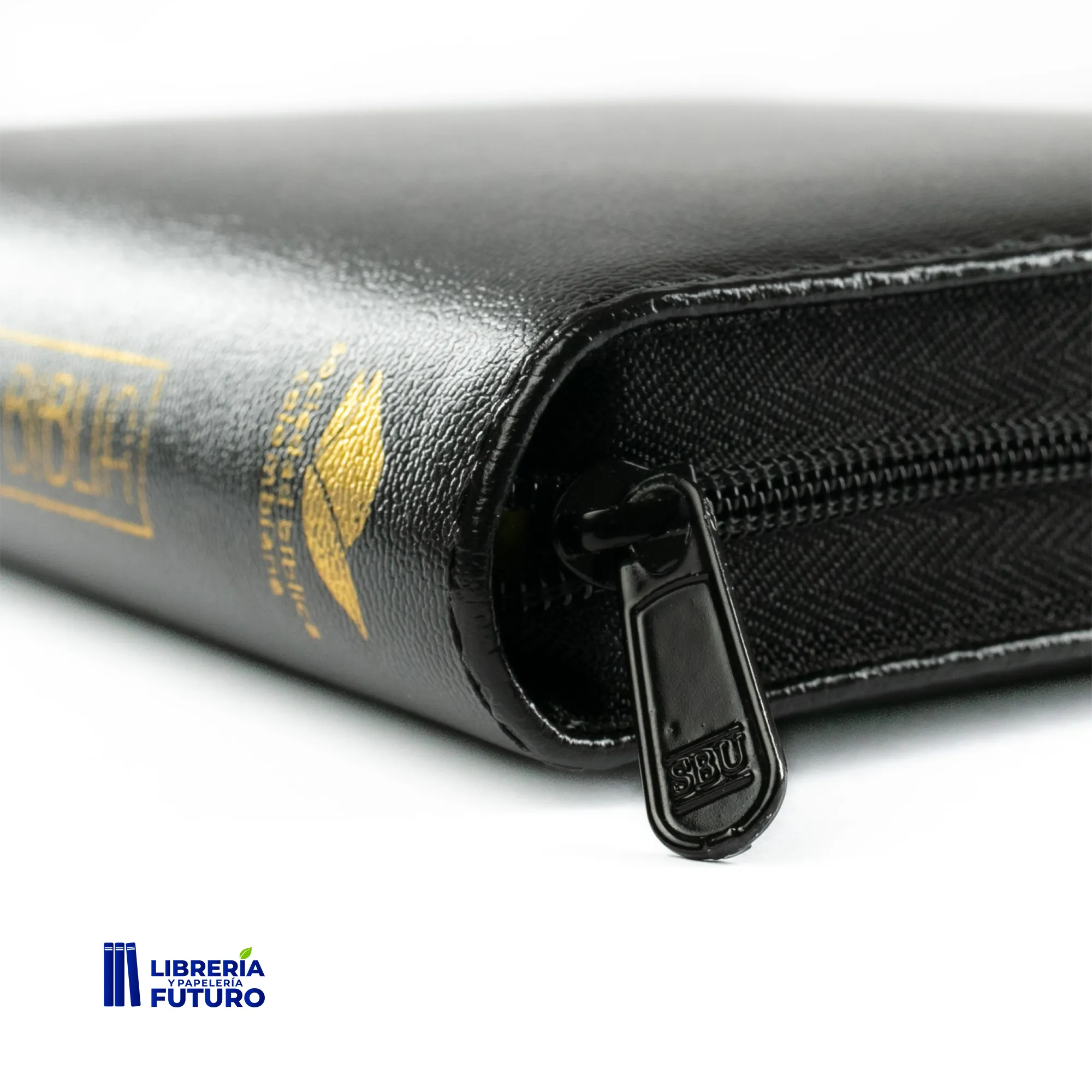 Biblia negra, en tamaño y letra pequeña con cremallera e índice (versión de lujo) - Image 5