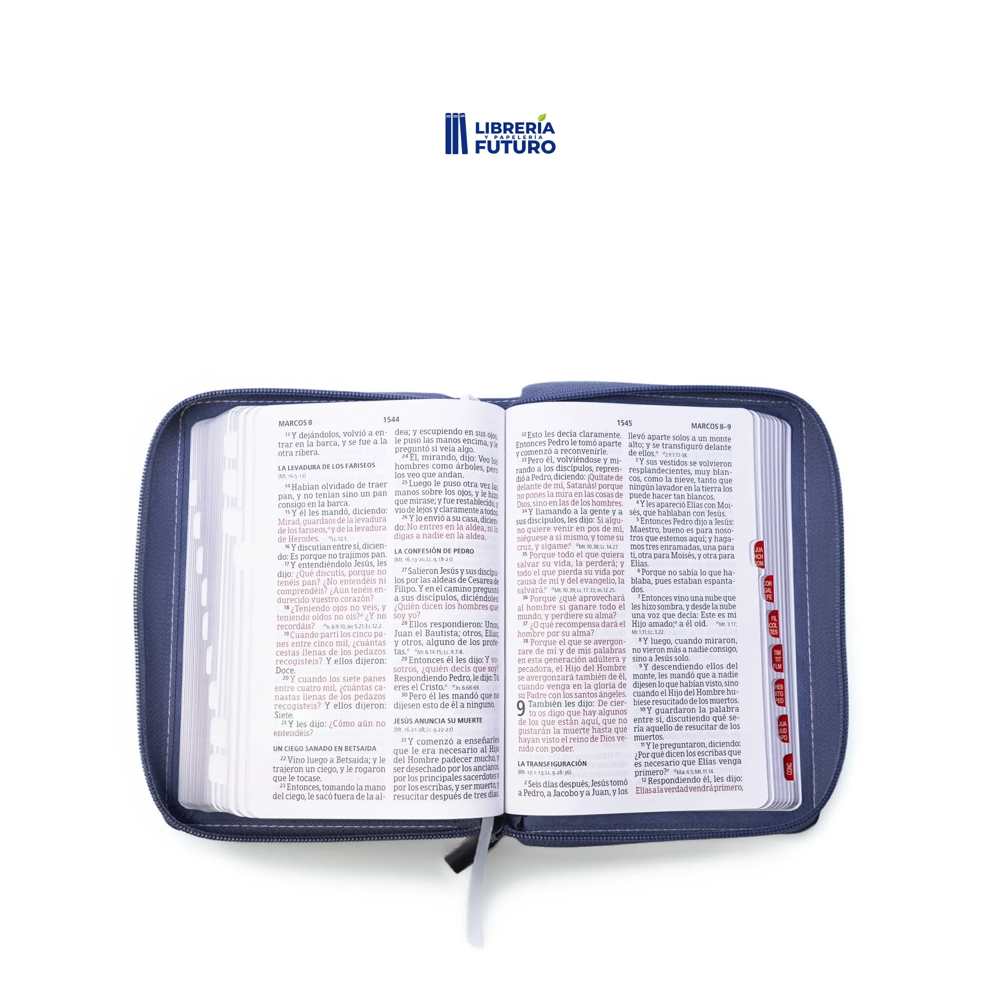 Biblia pequeña azul floral - Image 8