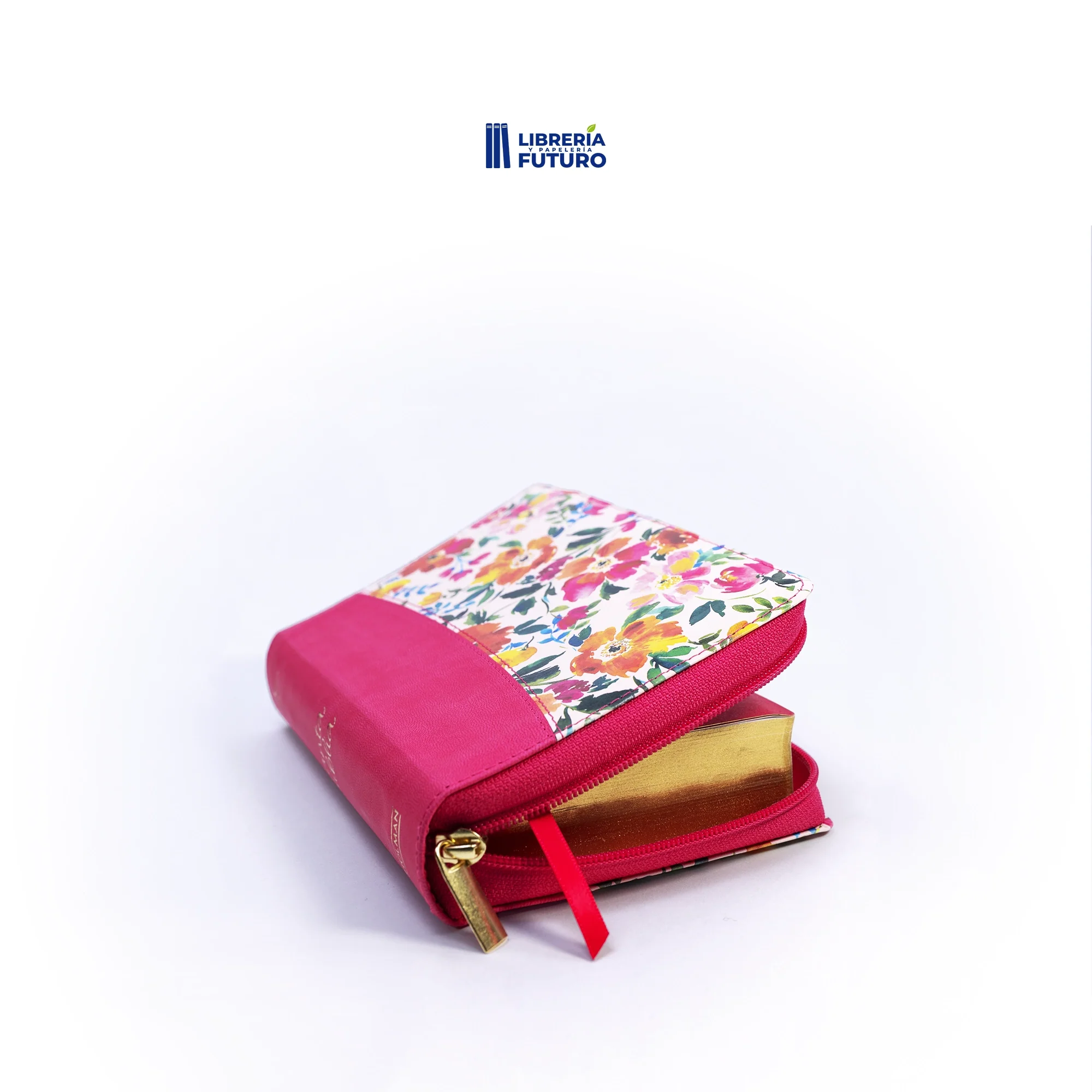 Biblia pequeña fucsia floral - Image 7