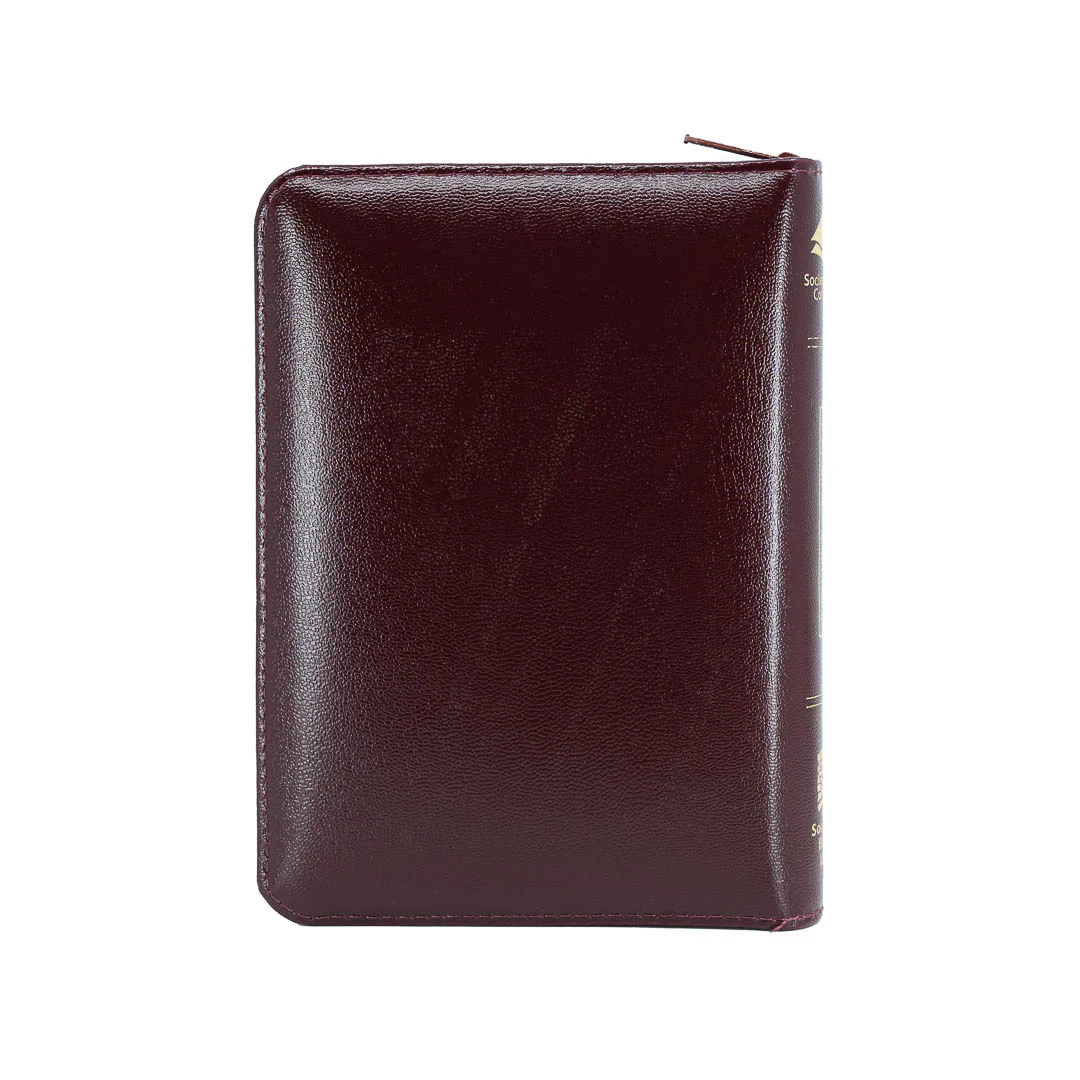 Biblia vinotinto pequeña con letra mini - Image 4