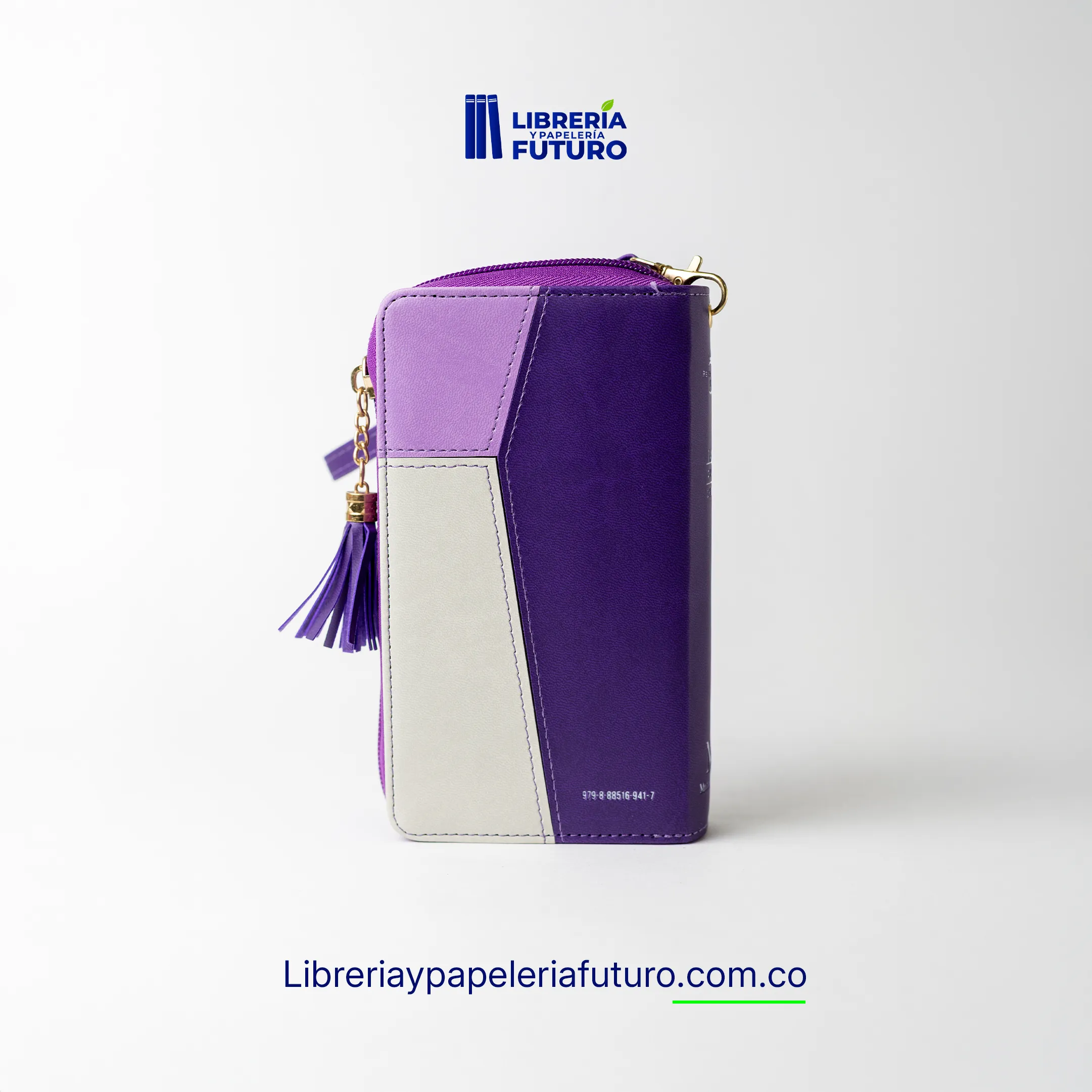 Biblia morada tipo chequera - Image 5