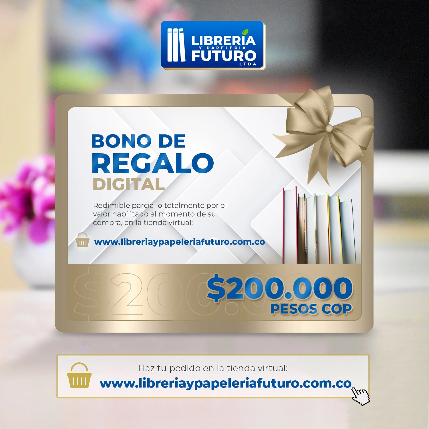 Bono de regalo digital - Librería y Papelería Futuro - Image 3